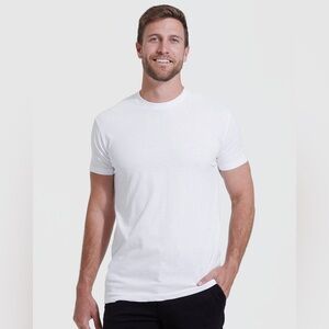 True Classic White Crew-Neck Short Sleeved Shirt - Size XXL